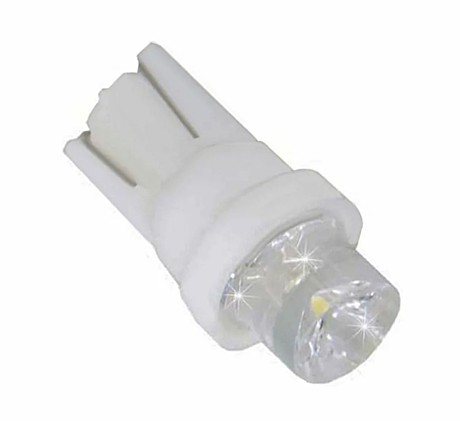 T10 (габарит) 1 led CONCAVE бел 24v (1 шт)