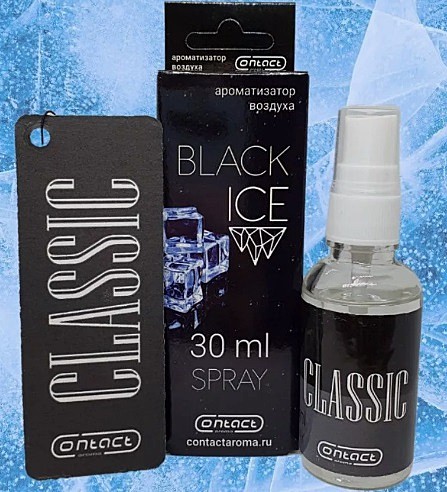CLASSIC  ЧЁРНЫЙ ЛЁД 30ml (спрей+ёлка)