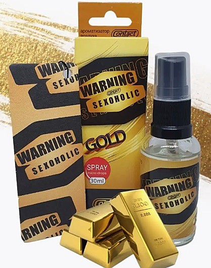 WARNING GOLD 30ml (спрей+ёлка)  