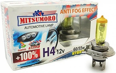 MITSU H4 12v 60/55W + 100% ANTI FOG